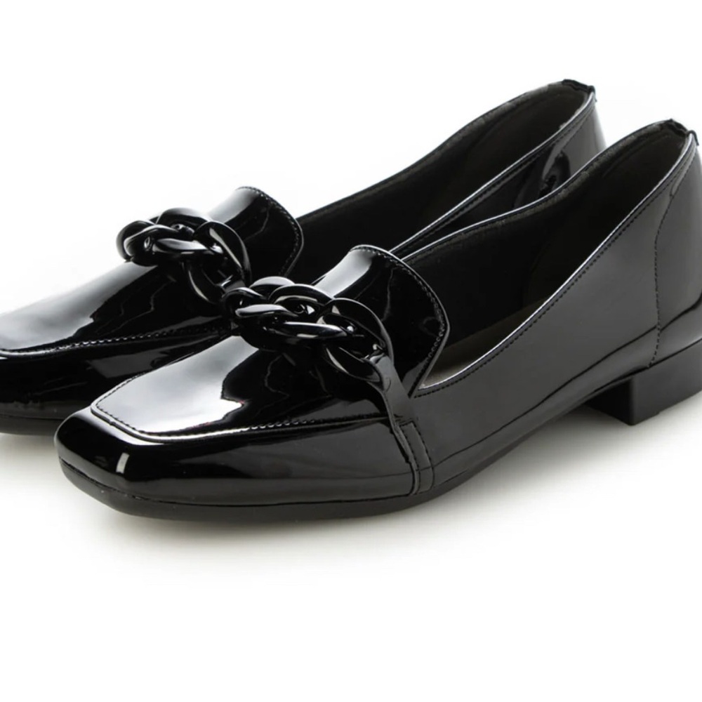 Sleek Black Patent Loafers